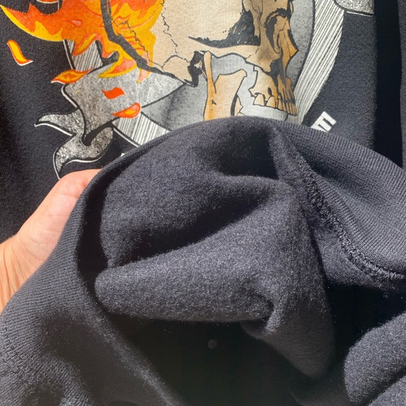 Vintage Y2K Lee heavyweight sweatshirt The black Hole Oakland black size XL - Picture 7 of 15